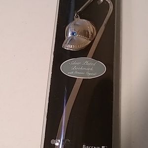 BOOKMARK silverplated with genuine crystal stone
